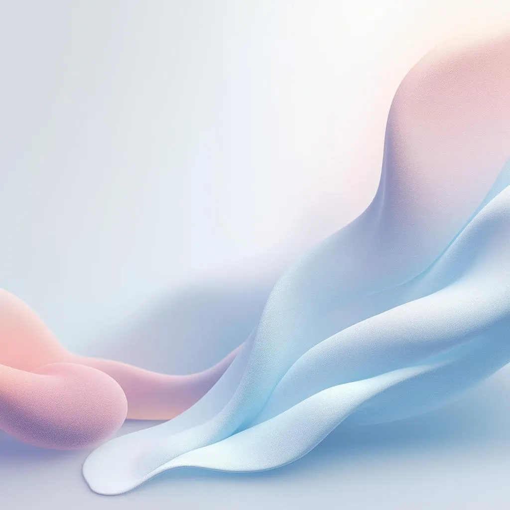 Fondo abstracto y profesional para la página Sobre Nosotros, con elementos biomórficos y colores de la marca.