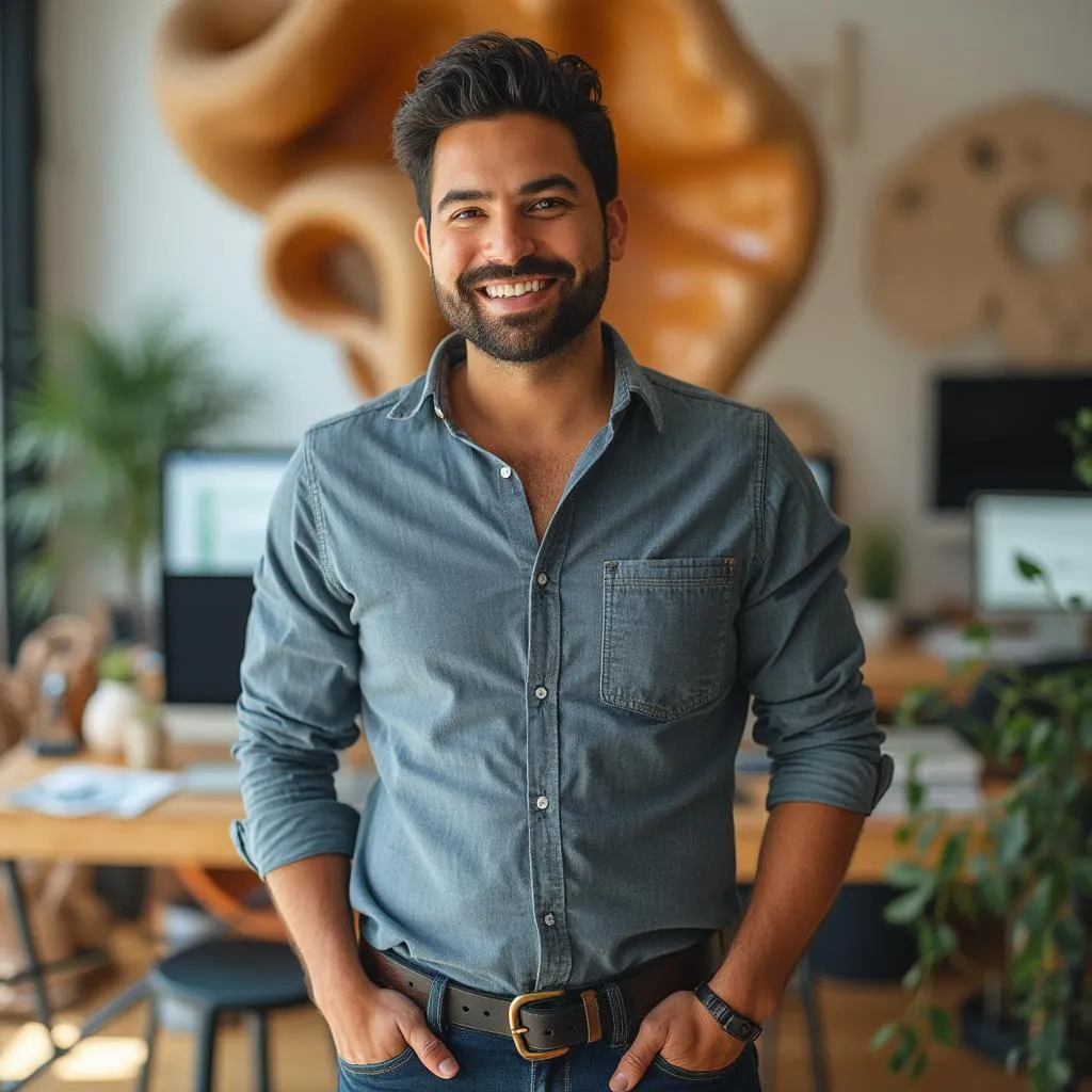 Cliente sonriente Carlos Rodríguez